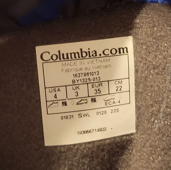 Columbia Kids' Powderbug Forty Print Winter Boots, Boys', Waterproof 400g - Picture 14 of 15